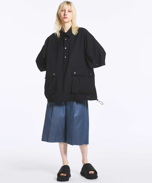 UNISEX》120/2/2 Suvin Cotton Gabardine Prime-Wide Shorts//スビン