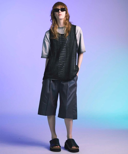 UNISEX》120/2/2 Suvin Cotton Gabardine Prime-Wide Shorts