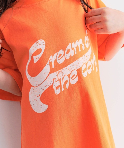 BAYFLOW（ベイフロー）の「[スリット入りで動きやすい♪]アソートプリントビッグワンピ(KIDS)（ワンピース・キッズ・チャコール/オレンジ/パープル・110cm/120cm/150cm/130cm/140cm）」の12枚目の写真