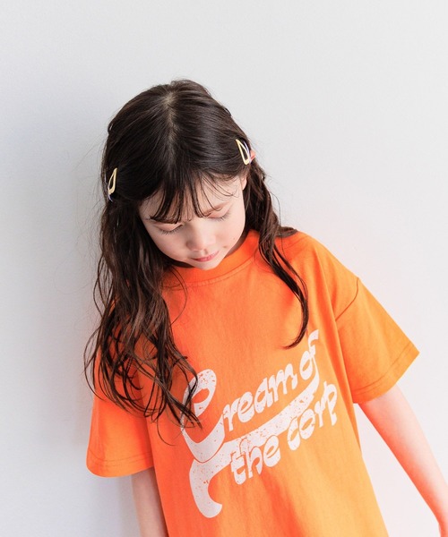 BAYFLOW（ベイフロー）の「[スリット入りで動きやすい♪]アソートプリントビッグワンピ(KIDS)（ワンピース・キッズ・チャコール/オレンジ/パープル・110cm/120cm/150cm/130cm/140cm）」の13枚目の写真