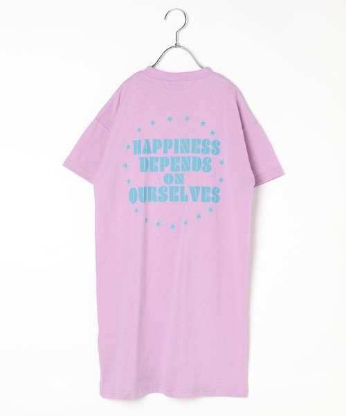 BAYFLOW（ベイフロー）の「[スリット入りで動きやすい♪]アソートプリントビッグワンピ(KIDS)（ワンピース・キッズ・チャコール/オレンジ/パープル・110cm/120cm/150cm/130cm/140cm）」の17枚目の写真