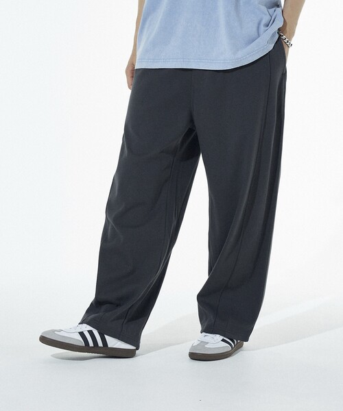 FREAK'S STORE（フリークスストア）の「FREAK’S STORE/フリークスストア 接触冷感 カーブシルエット ボンディング ワイドスウェットパンツ（スウェットパンツ・メンズ・ブラウン/ブラック/グレー/チャコールグレー・MEDIUM/LARGE）」の11枚目の写真