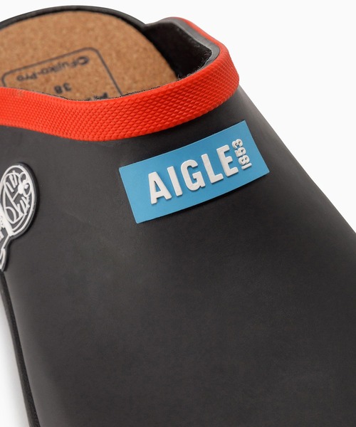 AIGLE（エーグル）の「【ドラえもん】 コーレイ クロッグ（レインシューズ・レディース・ブラック・36/35/38/37/39/40/42/41/44/43/45）」の3枚目の写真