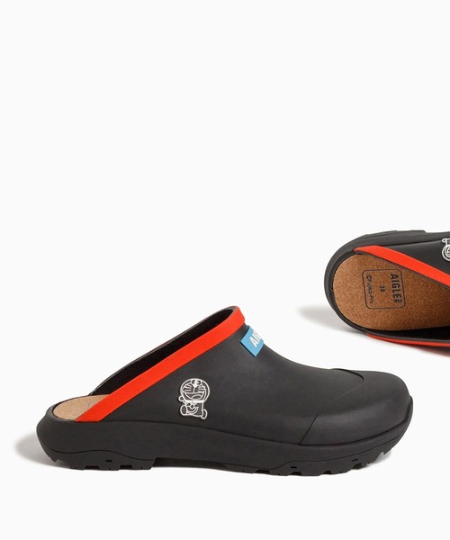 AIGLE（エーグル）の「【ドラえもん】 コーレイ クロッグ（レインシューズ・レディース・ブラック・36/35/38/37/39/40/42/41/44/43/45）」の6枚目の写真