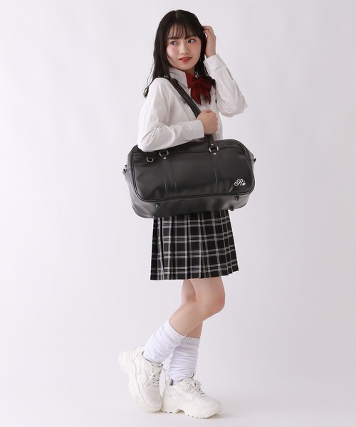 repipi armario(レピピ アルマリオ)の「PUスクールバッグ(トートバッグ・キッズ・ブラウン/ブラック・FREE)」の4枚目の写真