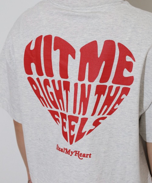 spiritoso(スピリトーゾ)の「spiritoso アソートクロップドTシャツ(Tシャツ/カットソー・レディース・レッド系1/レッド系2/スカイブルー・F)」の20枚目の写真