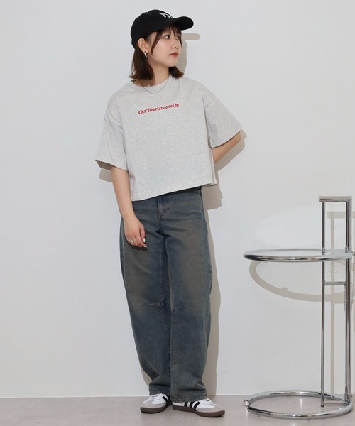 spiritoso(スピリトーゾ)の「spiritoso アソートクロップドTシャツ(Tシャツ/カットソー・レディース・レッド系1/レッド系2/スカイブルー・F)」の17枚目の写真