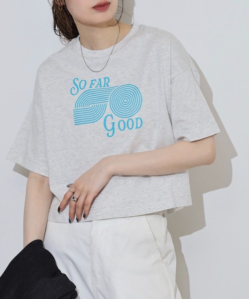 spiritoso(スピリトーゾ)の「spiritoso アソートクロップドTシャツ(Tシャツ/カットソー・レディース・レッド系1/レッド系2/スカイブルー・F)」の4枚目の写真