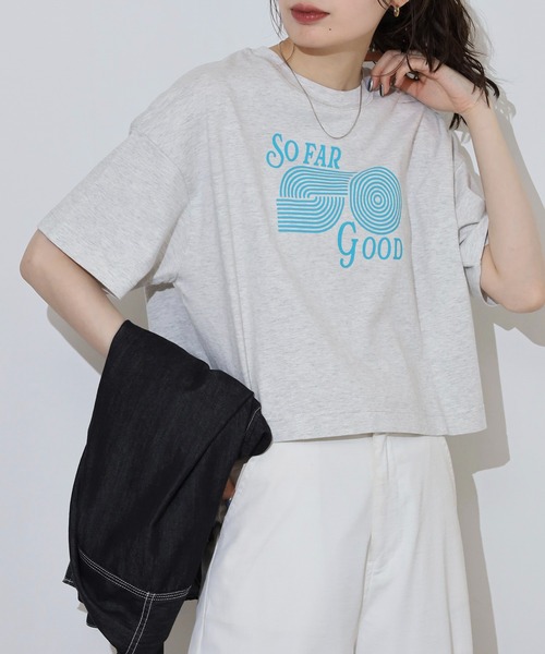 spiritoso(スピリトーゾ)の「spiritoso アソートクロップドTシャツ(Tシャツ/カットソー・レディース・レッド系1/レッド系2/スカイブルー・F)」の5枚目の写真