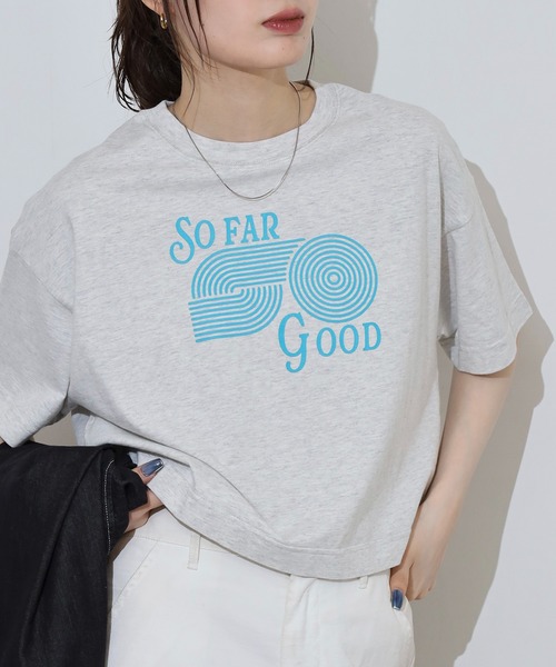 spiritoso(スピリトーゾ)の「spiritoso アソートクロップドTシャツ(Tシャツ/カットソー・レディース・レッド系1/レッド系2/スカイブルー・F)」の6枚目の写真