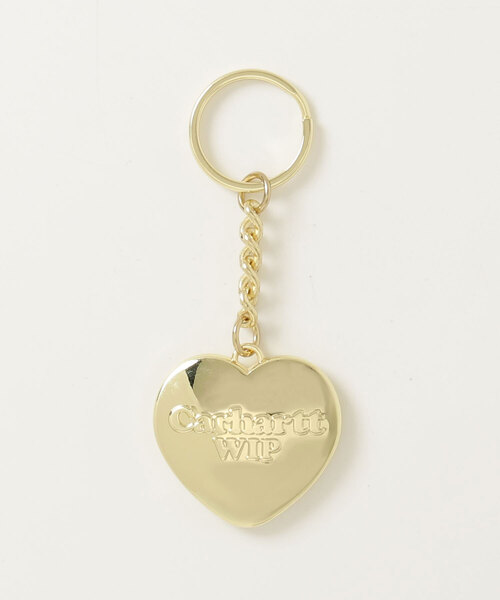 CARHARTT WIP | HEART KEYCHAIN GOLD キーリング キーチェーン Carhartt WIP Heart Keychain Gold | One Size | 1142353_One Size
