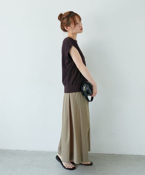 le.coeur blanc（ルクールブラン）の「《手洗い可能》柄編みボーダーフレンチニット（ニット/セーター・レディース・ホワイト系その他/ブラウン系その他2・38）」の12枚目の写真
