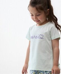 petit main（プティマイン）の「【水陸両用】ロゴ刺しゅうTシャツ(キッズサイズ)（Tシャツ/カットソー）」