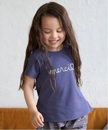 petit main（プティマイン）の「【水陸両用】ロゴ刺しゅうTシャツ(キッズサイズ)（Tシャツ/カットソー）」