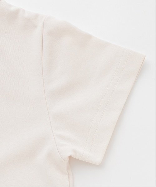 petit main(プティマイン)の「【水陸両用】ロゴ刺しゅうTシャツ(キッズサイズ)(Tシャツ/カットソー・キッズ・ラベンダー/ライトカーキ/ネイビー/アイボリー・80cm/100cm/90cm/120cm/110cm/130cm)」の14枚目の写真