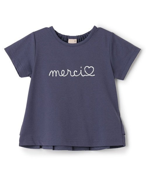 petit main(プティマイン)の「【水陸両用】ロゴ刺しゅうTシャツ(キッズサイズ)(Tシャツ/カットソー・キッズ・ラベンダー/ライトカーキ/ネイビー/アイボリー・80cm/100cm/90cm/120cm/110cm/130cm)」の20枚目の写真