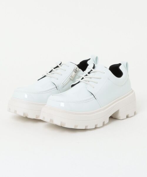 YOSUKE(ヨースケ)の「「YOSUKE/ヨースケ」厚底レースアップシューズ(ドレスシューズ・レディース・シルバー/ホワイト系その他3/ブラック/クリアブラック・37/36/38/35/40/39)」の2枚目の写真