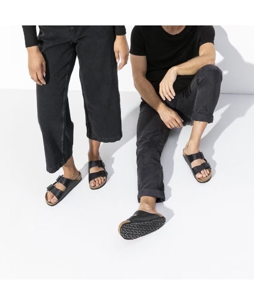 【Birkenstock】ブラック レギュラー Arizona サンダル Arizona Natural Leather 【レギュラー幅】 UNISEX Black
