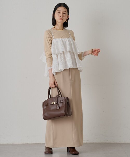 ラウンジドレス　マキシスカート　M マキシスカート（スカート）｜LOUNGEDRESS（ラウンジドレス）の