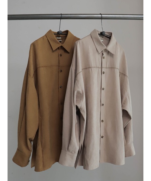 ポリエステルピーチ ビッグシャツ | NOMBRE IMPAIR