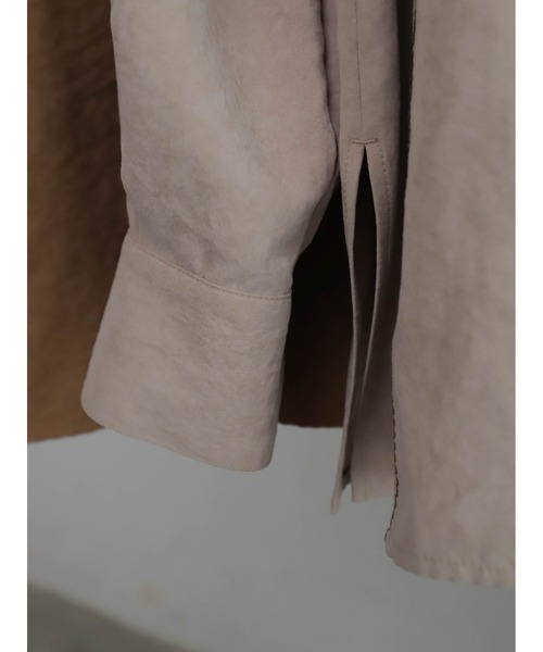 FIL DE FER(フィルデフェール)の「ポリエステルピーチ ビッグシャツ(シャツ/ブラウス・レディース・キャメル/ベージュ・FREE)」の21枚目の写真