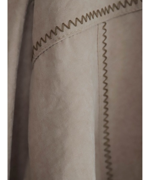 FIL DE FER(フィルデフェール)の「ポリエステルピーチ ビッグシャツ(シャツ/ブラウス・レディース・キャメル/ベージュ・FREE)」の20枚目の写真