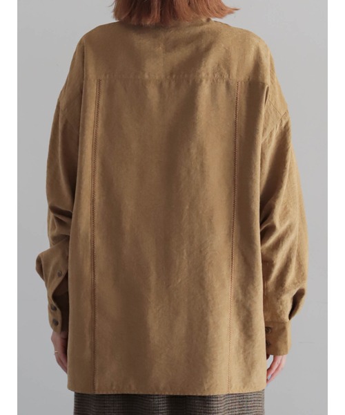 FIL DE FER(フィルデフェール)の「ポリエステルピーチ ビッグシャツ(シャツ/ブラウス・レディース・キャメル/ベージュ・FREE)」の17枚目の写真