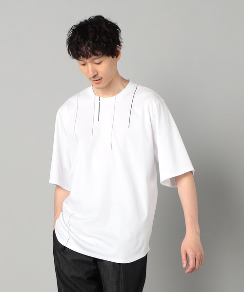 COMME CA MEN(コムサメン)の「シルケットスムース ラインTシャツ(Tシャツ/カットソー・メンズ・ホワイト/ブラック・M/L)」の19枚目の写真