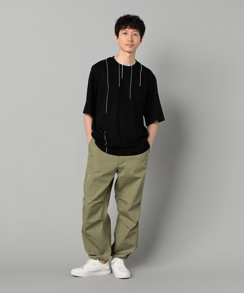 COMME CA MEN(コムサメン)の「シルケットスムース ラインTシャツ(Tシャツ/カットソー・メンズ・ホワイト/ブラック・M/L)」の16枚目の写真