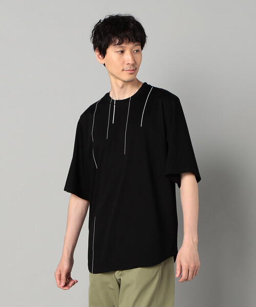 COMME CA MEN(コムサメン)の「シルケットスムース ラインTシャツ(Tシャツ/カットソー・メンズ・ホワイト/ブラック・M/L)」の14枚目の写真