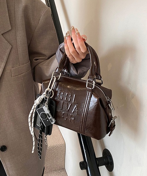 LA VORAGINE(ラ ヴォラジネ)の「2wayショルダーバッグ/ハンドバッグ(ショルダーバッグ・レディース・ピンク/ダークブラウン/モカ/ブラック/アイボリー/ワイン・FREE)」の4枚目の写真