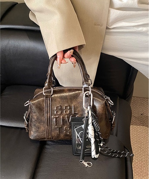 LA VORAGINE(ラ ヴォラジネ)の「2wayショルダーバッグ/ハンドバッグ(ショルダーバッグ・レディース・ピンク/ダークブラウン/モカ/ブラック/アイボリー/ワイン・FREE)」の5枚目の写真
