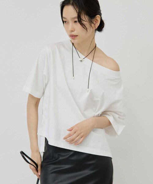 GALLARDAGALANTE（ガリャルダガランテ）の「【2Way】オフショルTee（Tシャツ/カットソー・レディース・ブラウン/ホワイト/ブラック・FREE）」の2枚目の写真