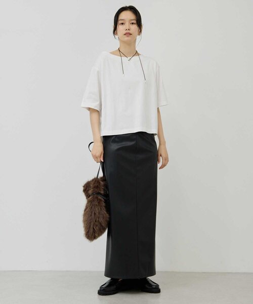 GALLARDAGALANTE（ガリャルダガランテ）の「【2Way】オフショルTee（Tシャツ/カットソー・レディース・ブラウン/ホワイト/ブラック・FREE）」の12枚目の写真