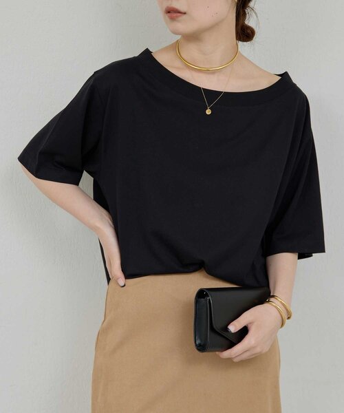 GALLARDAGALANTE（ガリャルダガランテ）の「【2Way】オフショルTee（Tシャツ/カットソー・レディース・ブラウン/ホワイト/ブラック・FREE）」の20枚目の写真