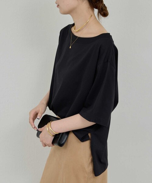 GALLARDAGALANTE（ガリャルダガランテ）の「【2Way】オフショルTee（Tシャツ/カットソー・レディース・ブラウン/ホワイト/ブラック・FREE）」の19枚目の写真