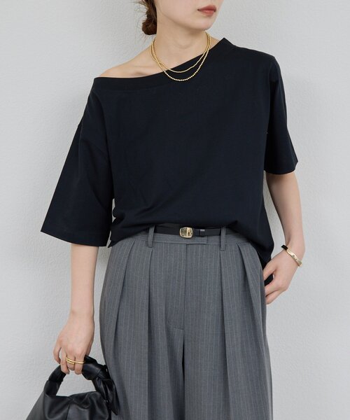 GALLARDAGALANTE（ガリャルダガランテ）の「【2Way】オフショルTee（Tシャツ/カットソー・レディース・ブラウン/ホワイト/ブラック・FREE）」の15枚目の写真