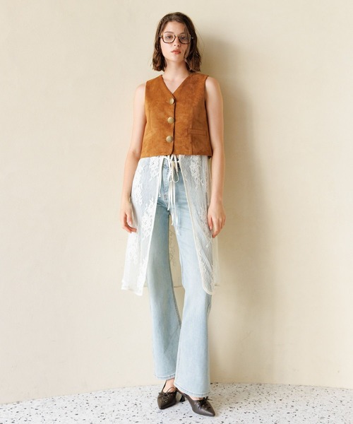 FOREVER 21（フォーエバー トゥエンティーワン）の「【2025SS】フェイクスエードジレ（ベスト・レディース・ブラウン系その他・FREE）」の18枚目の写真