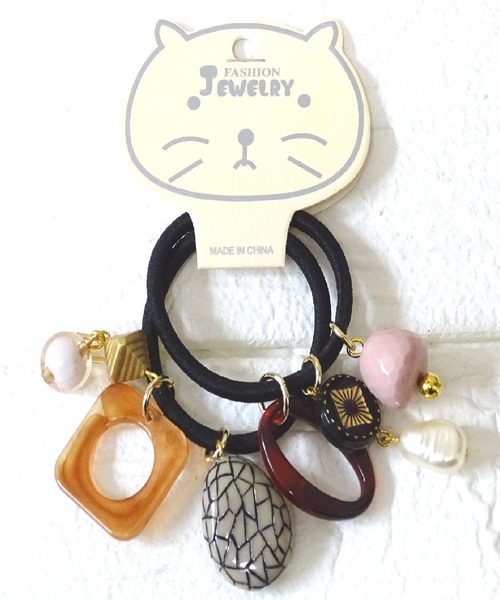 セール】【soill】じゃらじゃら可愛いsoillのヘアゴム2本セット