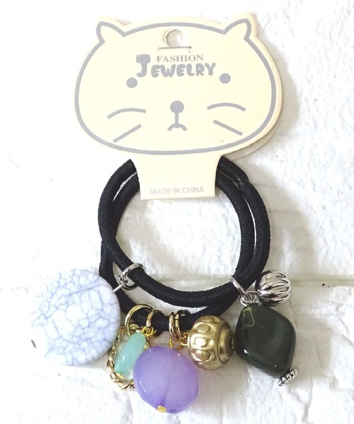 セール】【soill】じゃらじゃら可愛いsoillのヘアゴム2本セット