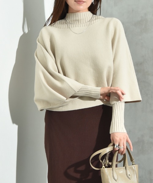 INTERPLANET（インタープラネット）の「アンサンブルニットＳＥＴ（ニット/セーター・レディース・ベージュ/ブラック/グレー・FREE）」の3枚目の写真