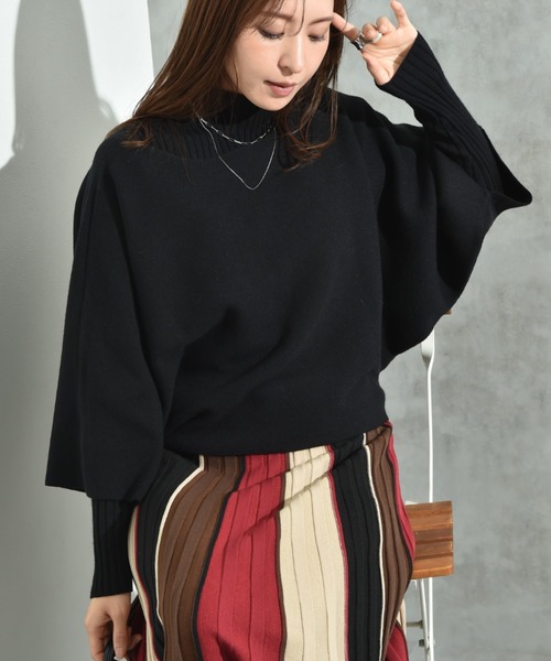 INTERPLANET（インタープラネット）の「アンサンブルニットＳＥＴ（ニット/セーター・レディース・ベージュ/ブラック/グレー・FREE）」の5枚目の写真