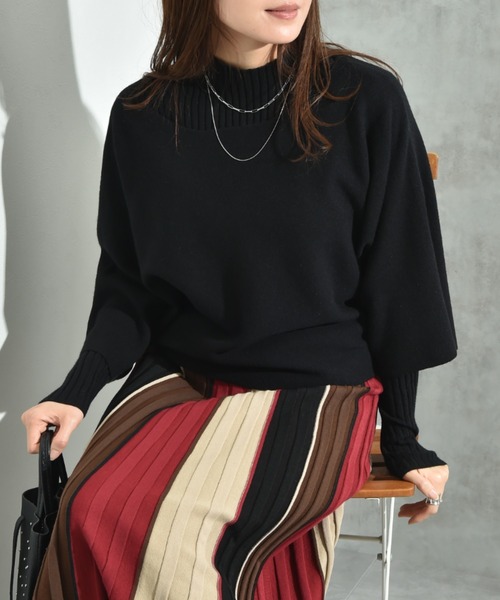 INTERPLANET（インタープラネット）の「アンサンブルニットＳＥＴ（ニット/セーター・レディース・ベージュ/ブラック/グレー・FREE）」の6枚目の写真