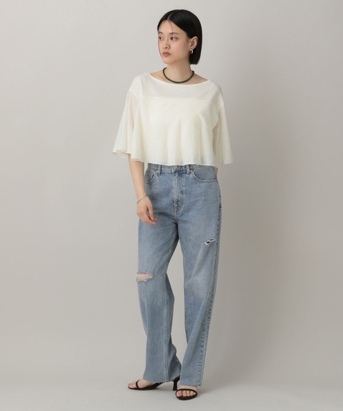 A part by（アパートバイ）の「Apbアソートデニムパンツ（デニムパンツ・レディース・ネイビー/ライトブルー・MEDIUM/SMALL）」の9枚目の写真