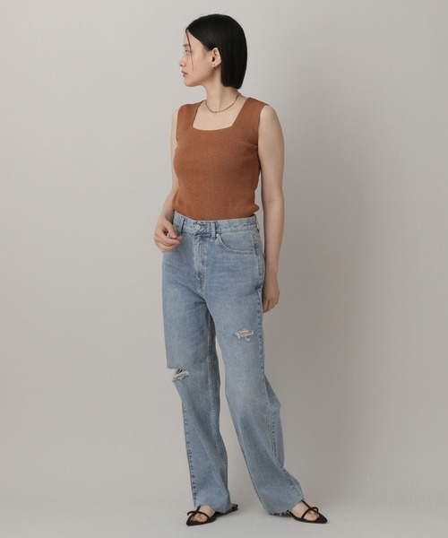 A part by（アパートバイ）の「Apbアソートデニムパンツ（デニムパンツ・レディース・ネイビー/ライトブルー・MEDIUM/SMALL）」の12枚目の写真