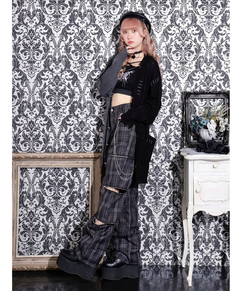 NOEMIE(ノエミー)の「ファスナーいっぱいユニセックスパンツ(その他パンツ・レディース・ブラック/その他1/オフホワイト/パープル・M)」の17枚目の写真
