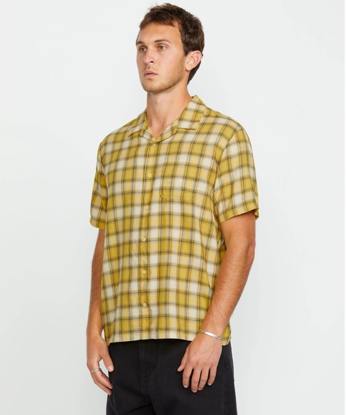 VOLCOM(ボルコム)の「【VOLCOM/ボルコム】Stone Facet Short Sleeve/半袖チェックオープンカラーシャツ(シャツ/ブラウス・メンズ・イエロー系その他・MEDIUM/LARGE)」の5枚目の写真