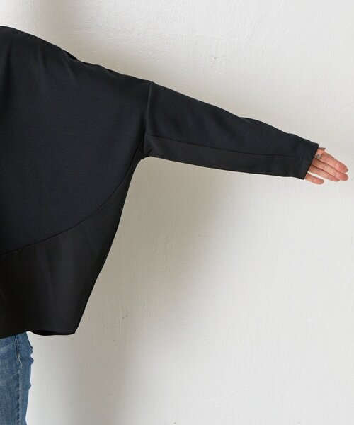 BEARDSLEY（ビアズリー）の「ラウンドキリカエプルオーバー（Tシャツ/カットソー・レディース・アイボリー/ブラック・FREE）」の17枚目の写真