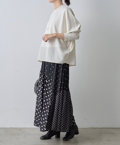 ビアズリー BEARDSLEY ラウンドキリカエプルオーバー 新品未使用✨ ラウンドキリカエプルオーバー（Tシャツ/カットソー）｜BEARDSLEY