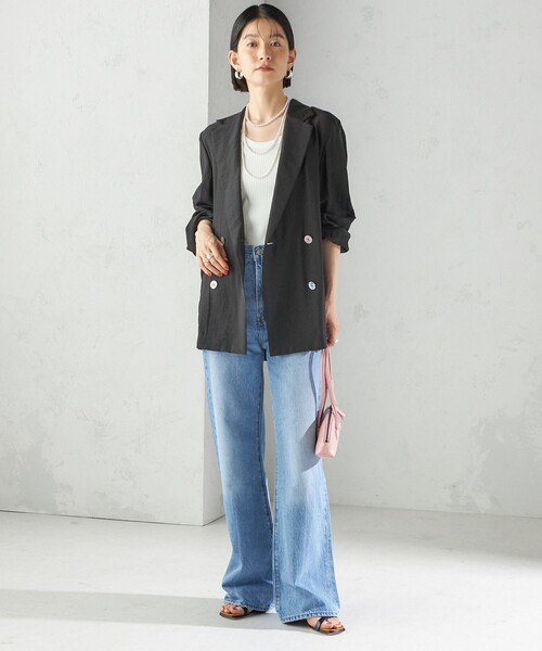 手洗い可能〉シアー シルク混 ジャケット（テーラードジャケット